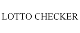 LOTTO CHECKER trademark