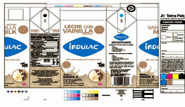 INDULAC LECHE CON VAINILLA trademark