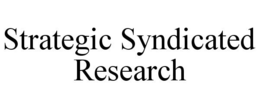 STRATEGIC SYNDICATED RESEARCH trademark