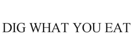 DIG WHAT YOU EAT trademark