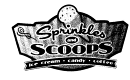 SPRINKLES AND SCOOPS ICE CREAM · CANDY · COFFEE trademark