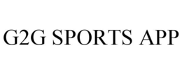 G2G SPORTS APP trademark