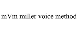 MVM MILLER VOICE METHOD trademark