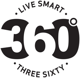 · LIVE SMART · 360° · THREE SIXTY · trademark