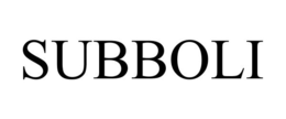 SUBBOLI trademark