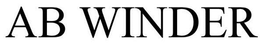 AB WINDER trademark