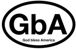 GBA GOD BLESS AMERICA. trademark