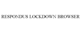 RESPONDUS LOCKDOWN BROWSER trademark