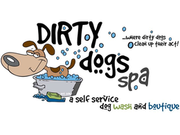 DIRTY DOGS SPA A SELF SERVICE DOG WASH AND BOUTIQUE .....WHERE DIRTY DOGS CLEAN UP THEIR ACT! EST. 2011 trademark