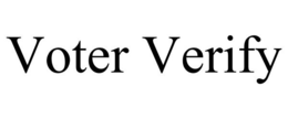 VOTER VERIFY trademark