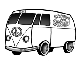 COOKING FOR GEEZERS DON'T TRUST ANYONE UNDER 55 PEACE trademark