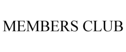 MEMBERS CLUB trademark