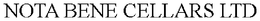 NOTA BENE CELLARS LTD trademark