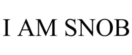 I AM SNOB trademark