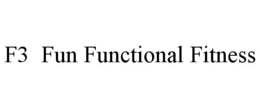 F3 FUN FUNCTIONAL FITNESS trademark