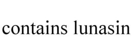 CONTAINS LUNASIN trademark