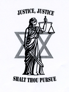 JUSTICE, JUSTICE SHALT THOU PURSUE trademark