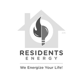 RESIDENTS ENERGY WE ENERGIZE YOUR LIFE! trademark