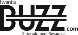 I WANT A BUZZ.COM ENTERTAINMENT RESOURCE trademark