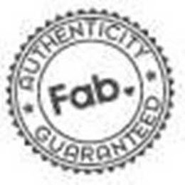 FAB, AUTHENTICITY, GUARANTEED trademark