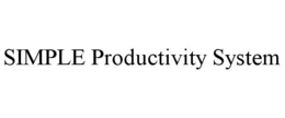 SIMPLE PRODUCTIVITY SYSTEM trademark