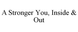A STRONGER YOU, INSIDE & OUT trademark