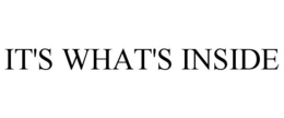 IT'S WHAT'S INSIDE trademark