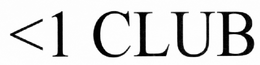 <1 CLUB trademark