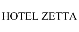 HOTEL ZETTA trademark