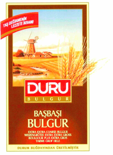 TAS DEGIRMENIN LEZZETE IKRAMI DURU BULGUR BASBASI BULGUR EXTRA EXTRA COARSE BULGUR WEIZENGRÜTZE EXTRA EXTRA GROSS BOULGOUR PLUS EXTRA GROS TARWE GROF HELE DURUM BUGDAYINDAN ÜRETILMISTIR trademark