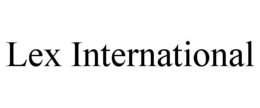 LEX INTERNATIONAL trademark