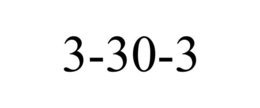 3-30-3 trademark