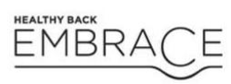 HEALTHY BACK EMBRACE trademark