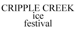 CRIPPLE CREEK ICE FESTIVAL trademark