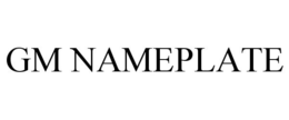 GM NAMEPLATE trademark