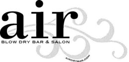 AIR BLOW DRY BAR & SALON AIRDRYBAR.COM trademark