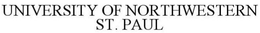 UNIVERSITY OF NORTHWESTERN - ST. PAUL trademark