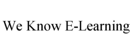 WE KNOW E-LEARNING trademark