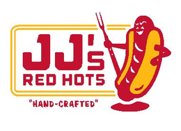 JJ'S RED HOTS "HAND-CRAFTED" trademark