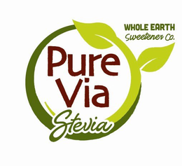 PURE VIA STEVIA WHOLE EARTH SWEETENER CO. trademark