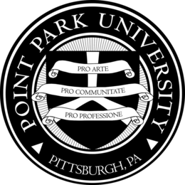 POINT PARK UNIVERSITY PRO ARTE PRO COMMUNITATE PRO PROFESSIONE PITTSBURGH, PA trademark