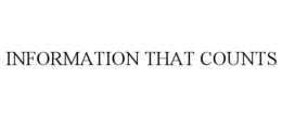 INFORMATION THAT COUNTS trademark