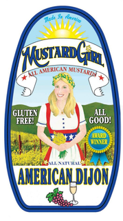 MUSTARDGIRL ALL AMERICAN MUSTARDS MADE IN AMERICA ALL NATURAL GLUTEN FREE ALL GOOD! AMERICAN DIJON AWARD WINNER trademark