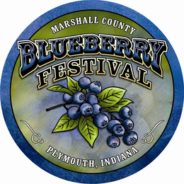 MARSHALL COUNTY BLUEBERRY FESTIVAL PLYMOUTH, INDIANA trademark