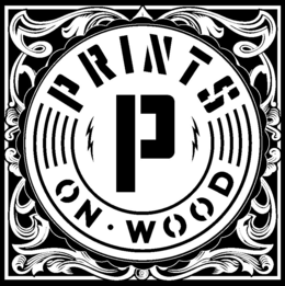 P PRINTS ON WOOD trademark