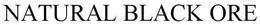 NATURAL BLACK ORE trademark