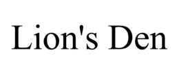 LION'S DEN trademark