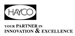 HAYCO YOUR PARTNER IN INNOVATION & EXCELLENCE trademark