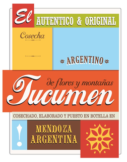 EL AUTENTICO Y ORIGINAL COSECHA ARGENTINO DE FLORES Y MONTAÑAS TUCUMEN COSECHADO, ELABORADO Y PUESTO EN BOTELLA EN MENDOZA ARGENTINA trademark