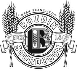 SAN FRANCISCO BOUDIN B SOURDOUGH SINCE 1849 trademark